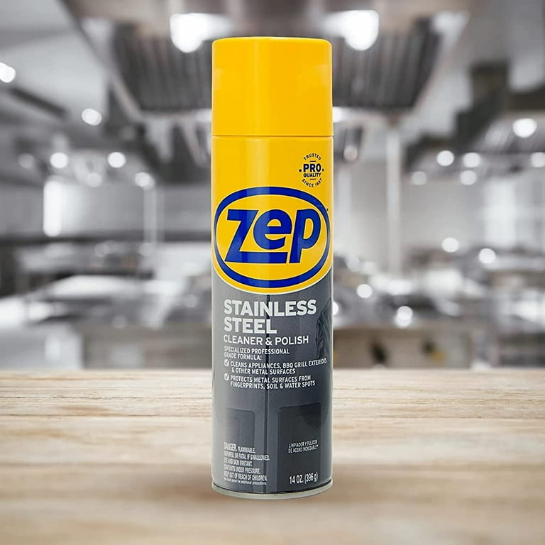 Zep Cleaner & Polish, Stainless Steel - 14 oz