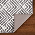 thumbnail image 4 of TOWN & COUNTRY EVERYDAY Walker Modern Stripe Everwash® Washable Multi-Use Decorative Rug, Tufted Kitchen Rug, Low-Profile Door Mat, Bedroom Rug and Bath Rug with Non-Slip Backing, Grey, 24"x40", 4 of 11