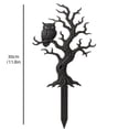 thumbnail image 2 of Metal Halloween Tree Garden Stake, 11.8Inch Durable Weatherproof Yard Art with Spooky Silhouette Design, Outdoor Lawn Decoration for Garden Patio Pathway Fall Decorations, 2 of 7