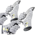 thumbnail image 1 of HLONK Ultra Durable Series Cut Resistant Gloves - Cutting Gloves for Chefs  BBQ and Cooking - Level 5 Protection; Food Grade Safe Cut Proof Gloves - Grey  Medium Size [2-Pack], 1 of 5