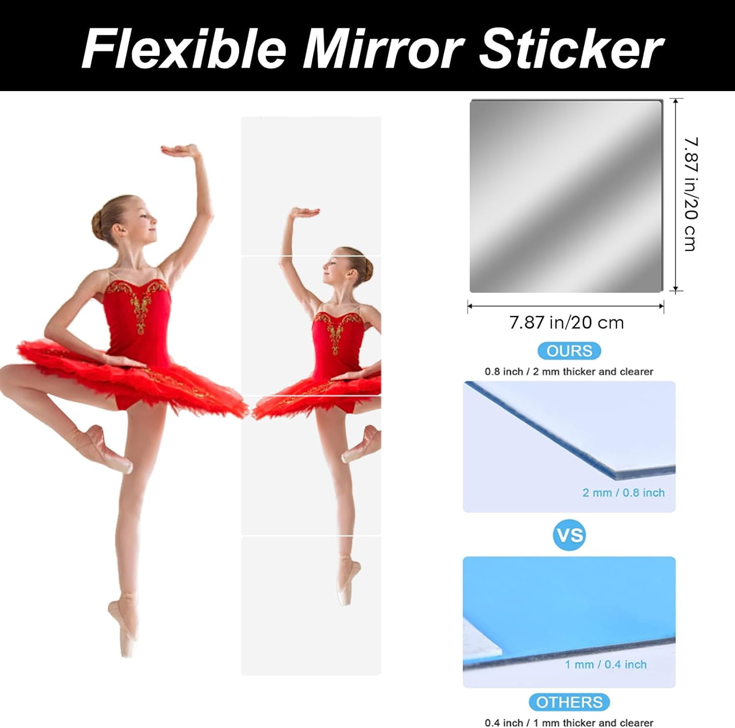4pcs Acrylic Soft Mirror Circle Mirrors Locker Accessories Aesthetic Acrylic Mirror for Home Removable Wall Stickers Magnetic Locker Wallpaper Flexible Frameless Mirror Sticker 15c A205
