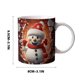 thumbnail image 3 of Ganfancp Navidad Taza de Café de Cerámica Taza de Té Hombre de Nieve Blanco Fluorescente Taza Muñeco de Nieve Liquidación Taza de Café de Cerámica Christmas Snowman*1, 3 of 7