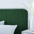 thumbnail image 2 of Modway Celine Channel Tufted Performance Velvet Queen Platform Bed in Gray, 2 of 9