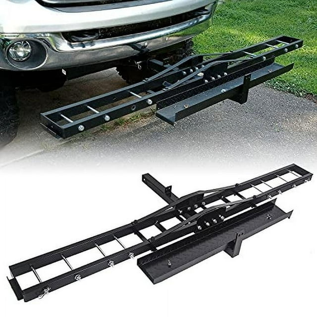 EGO BIKE Steel Motorcycle Scooter Dirtbike Carrier Hauler Hitch Mount Rack Ramp Anti Tilt