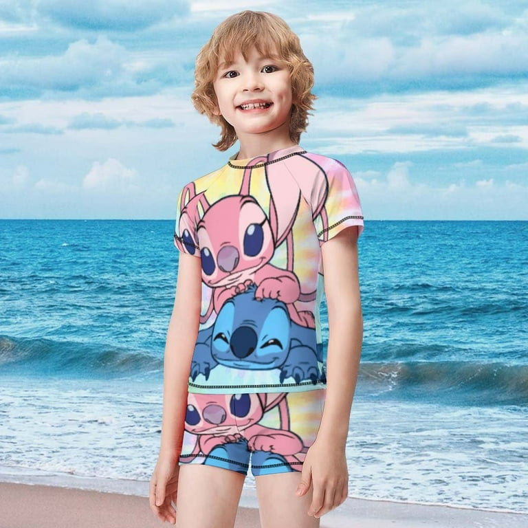 Children s Stitch Swimwear Children s Sun Protection Swimsuit Set Boys Swimsuit Girls Swimsuit