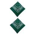 thumbnail image 2 of Sonducket Pañuelo de anacardo unisex Pañuelo cuadrado elegante Paisley Diadema con patrón Pañuelo Accesorios de flores Regalos Verde oscuro Verde oscuro 2piezas Sonducket CBP265227, 2 of 5