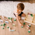 thumbnail image 6 of Melissa & Doug Wooden Town Play Set With Storage Tray (32 piece), Child, 6 of 9