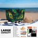 thumbnail image 5 of Disketp Peacock Feathers2 Bolsa de Playa de Gran Capacidad, Bolso Impermeable y a Prueba de Arena para Mujer, Ideal para Playa, Piscina y Natación, 5 of 7