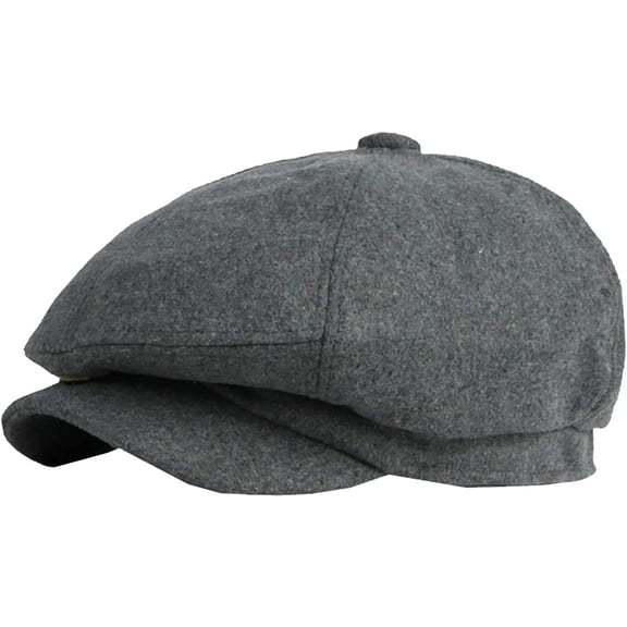 CoCopeaunts Newsboy Hats for Women Autumn Winter Hat Retro Octagonal Newsboy Cap Vintage Plain Beret Hat Outdoor Ivy Cap
