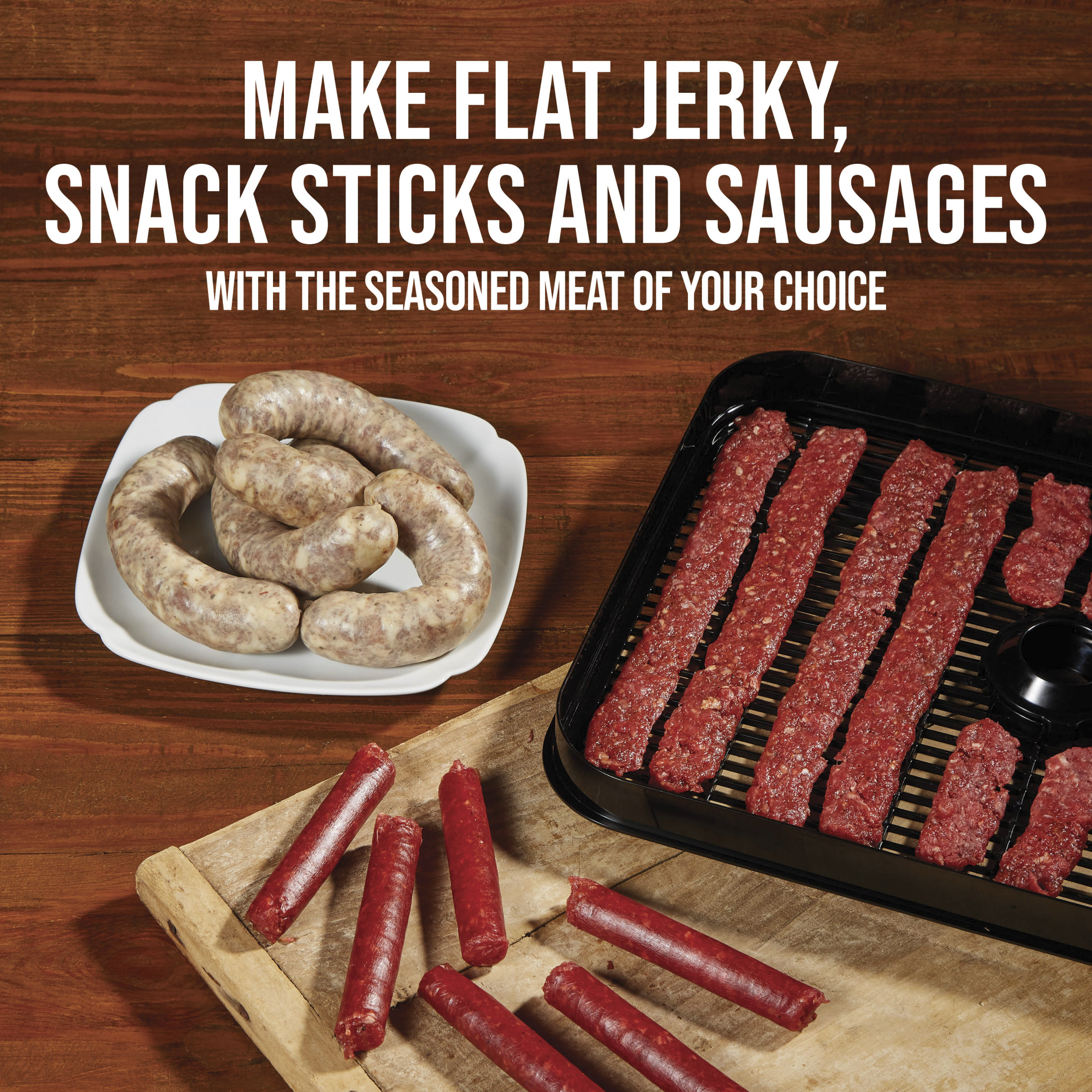 Mossy Oak Jerky Gun Jr., with 5 piece Jerky and Sausage Making Kit, 1lb Capacity