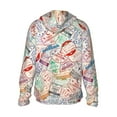 thumbnail image 2 of Picia Passport Stamp Women's Men's UPF 50+ Sun Protection Hoodie Shirt Long Sleeve SPF Fishing Outdoor UV Hiking Lightweight Shirts-X-Large, 2 of 9