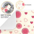 thumbnail image 2 of Heart and Dot Dish Drying Mat 18x24 Absorbent Microfiber Draining Rack Pad for Kitchen Counter Sink, 2 of 8