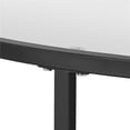 thumbnail image 3 of Yaheetech 36in Modern Glass-Top Coffee Table Round Sofa End Table for Living Room, Apartment, Small Space, Black, 3 of 12