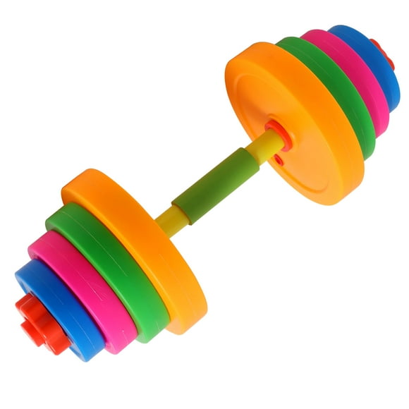 Haltères Stupides Non Marqués Haltères Réglables en Plastique pour Interaction Parent-Enfant 1 Ensemble