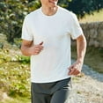 thumbnail image 2 of zfhfof T-Shirts d'Entraînement pour Hommes Été Décontracté Musculation Gym T-Shirt Basique Séchage Rapide Manches Courtes Col Rond, 2 of 5