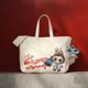 thumbnail image 2 of Bolso de lona de nueva llegada, bolso de mano de gran capacidad a la moda, bolso cruzado de un solo hombro con dibujos animados, 2 of 5