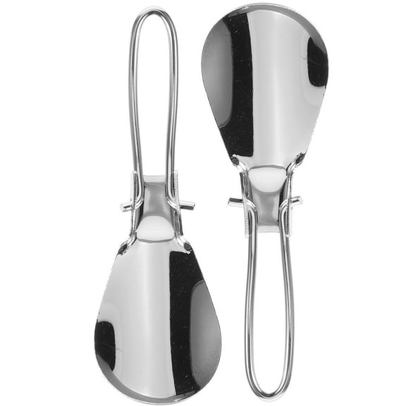 Metal Shoehorn 32 Light Color Old Paint Bamboo Handle Pcs Stainless Steel Long for Men Seniors Man