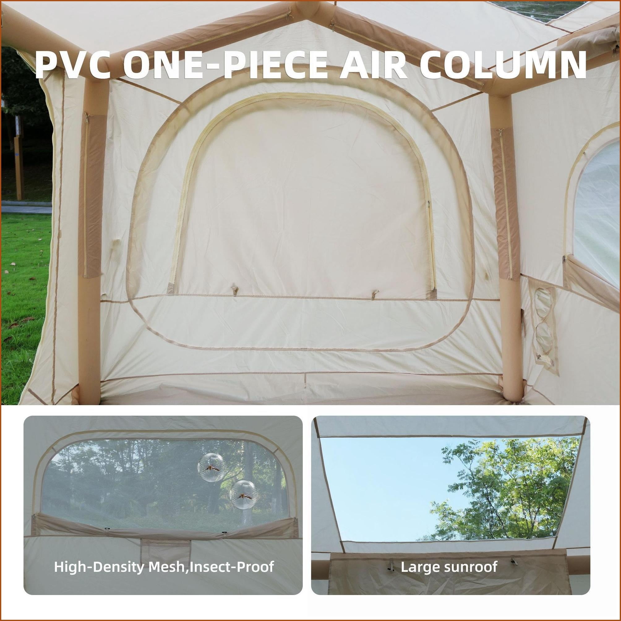 Tents | Tienda de Campaña | 4-6 Person 4 Season Inflatable Tent for Camping Tailgating | oxford fabric