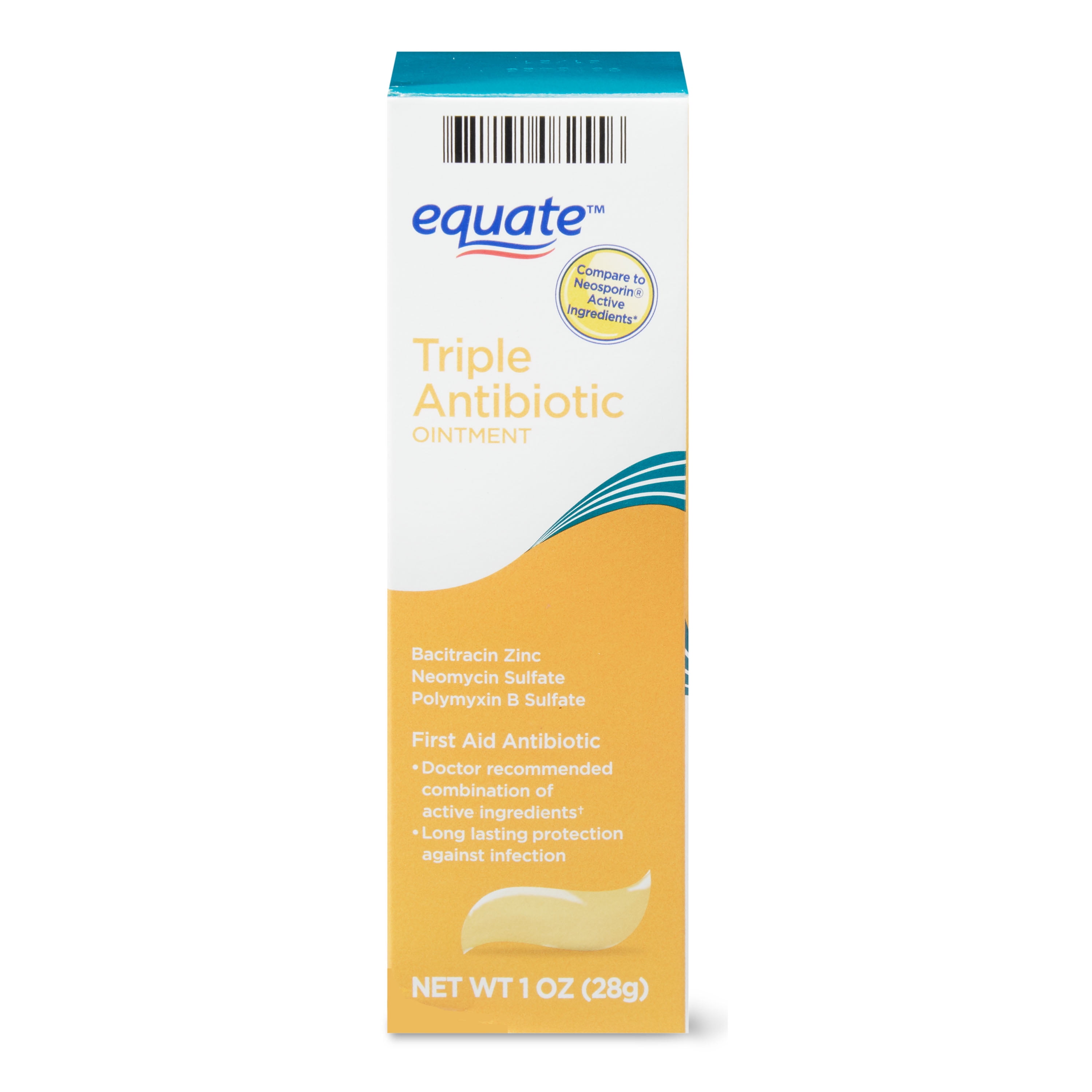 Equate First Aid Triple Antibiotic Ointment, Treats Minor Cuts, Scrapes
