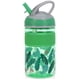 thumbnail image 1 of Nuby Thirsty Kids Flip-It Freestyle On The Go Botella De Agua Con Pajita Dura Resistente A Las Mordeduras Y Banda De Fácil Agarre Hojas De Plátano Verde 12 Onzas, 1 of 5