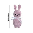 thumbnail image 2 of Jessee Soft Green Milk Fufu Crochet Rabbit Toy, Easter Gifts for Kids, Spring Stress-Relief Gadget, Home Decor Ornaments, 2 of 5
