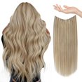 thumbnail image 1 of Sunny Rallonges de Cheveux en Fil 80G Blond Rallonges de Cheveux Courts Rallonges en Fil en Cheveux Humains Secrets Mélange de Blond Cendré Foncé Blond Doré Cheveux Invisibles Extens, 1 of 15