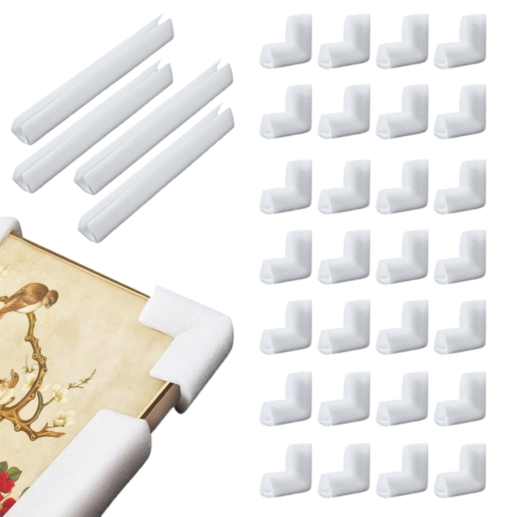 Milue Edges Foam Protections Corner for Frame Mirror,Packing Foam Corner Protectors