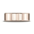 thumbnail image 2 of Benchmark� 14k Rose Gold 8mm Flat Comfort-fit Wedding Band / Ring With Milgrain, 2 of 7