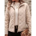 thumbnail image 6 of Women Winter Quilted Jackets Long Sleeve -Puffer Jacket Outerwear Coats with Pockets Color XL, 6 of 8