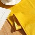 thumbnail image 5 of Nvzi Solid Yellow Velvet Long Tablecloth Plate Mat Linen Cloth Tea Table Flag Nordic Style Simple for Kitchen Coffee Table Dining Room Decor,13*78inch, 5 of 5