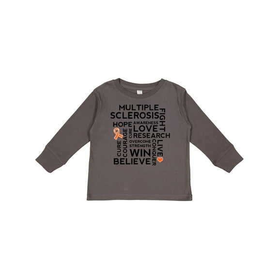 Inktastic Multiple Sclerosis MS Awareness Walk Boys or Girls Long Sleeve Toddler T-Shirt