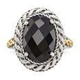 thumbnail image 5 of Shey Couture QTC1151-7 Sterling Silver with 14K Gold Antiqued Onyx Ring - Size 7, 5 of 7
