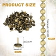 thumbnail image 2 of Uxcell 10Pcs 3.28ft Upholstery Tacks Strips 0.63" Decorative Nail Strips Bronze, 2 of 7