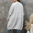 thumbnail image 6 of Aboser Womens Plus Size Long Cardigan Sweaters with Pockets Trendy Lantern Long Sleeve Sweater Coats Knee Length Open Front Cardigans Jackets, 6 of 6