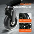 thumbnail image 3 of KFFKFF Office Chair Wheels Caster Wheels Set of 5 Swivel Wheel Replacement 3 inch, 3 of 9