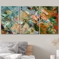 thumbnail image 3 of wall26 Canvas Print Wall Art Set Blue, Orange, Green &amp; Pink Paint Collage Abstract Shapes Illustrations Modern Art Chic Colorful Multicolor Ultra for Living Room, Bedroom, Office - 16"x24&qu, 3 of 5