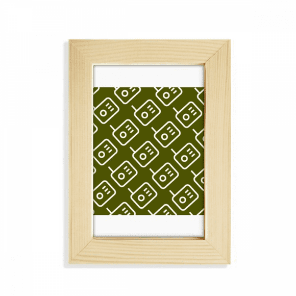 Radio Explains Seal Patterns Desktop Display Photo Frame Picture Art Painting 5x7 inch
