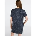 thumbnail image 4 of Joyspun Women’s Dreamy Soft Collection Short Sleeve Sleep Shirt, Sizes S/M to 2X/3X, 4 of 7