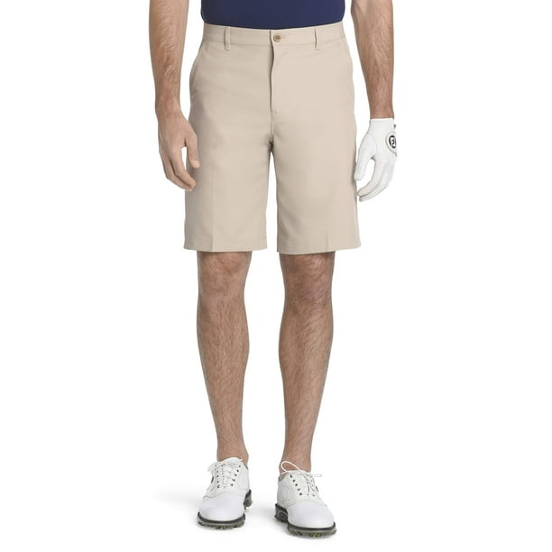 IZOD Men s Classic Fit Golf Short Khaki 34W Walmart