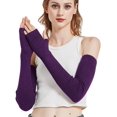 thumbnail image 1 of ORUYROP Gants Longs Sans Doigts en Mélange de Laine Réchauffe-Bras d'Hiver, 1 of 3