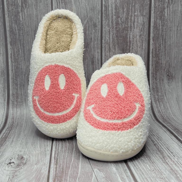 Pink Smiley Slippers Pink Smiley Slippers