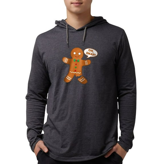 CafePress - Oh Snap Gingerbread Man - Mens Hooded Shirt
