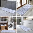 thumbnail image 2 of Light Blue Butterfly Purple Pattern Kitchen Rug Mat,Kitchen Runner Rugs Non Skid Washable,Decorative Kitchen Floor Mats for Kitchen,Sink,Laundry,17"X47", 2 of 5