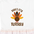 thumbnail image 4 of Inktastic Thanksgiving Nana Little Turkey Girls Toddler Dress, 4 of 5