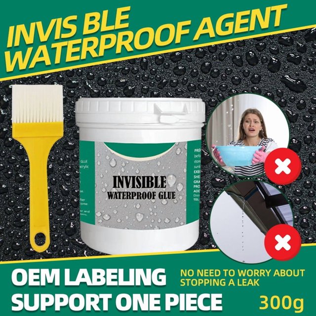 Revestimiento Adhesivo Impermeable, Reparacin De Paredes Exteriores, Botella De 150 Ml, Acabado Transparente, Para Goteras En Techos, Reparaciones En Baos, Sellado De Grietas, Polmero, Ukhbmc