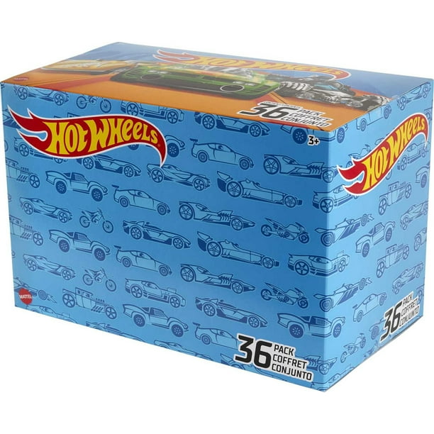 Hot Wheels 1:64 Scale Toy Cars & Trucks, 36-Pack for Playgrounds