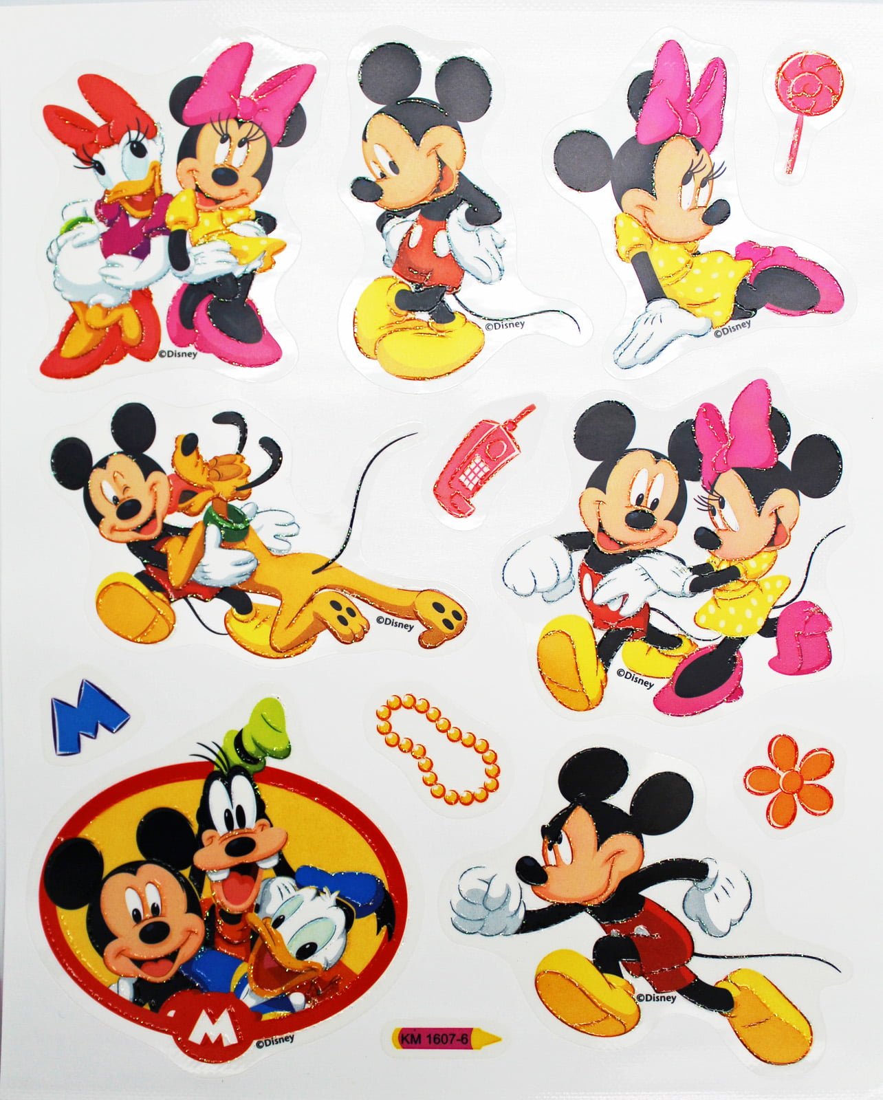 Classic Iconic Disney Characters Sticker Collection (13 Stickers