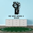 thumbnail image 3 of Quotes & Sayings Wall Decals for Family Living Room - Power Hand Sign Hero DIY & Creativity Boy Girl Bedroom Wall Sticker - Size: 18 In x 20 In, 3 of 5