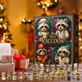 thumbnail image 5 of 2025 Sarcastic Raccoon 24-Day Advent Calendar - 2D Flat Acrylic Holiday Decor, Christmas Countdown, Humorous Design, Christmas Gift, Adds Holiday Fun, 7.09*1.57*10.24in, 5 of 8