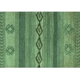 thumbnail image 1 of Ahgly Company Indoor Rectangle Abstract Turquoise Blue Modern Area Rugs, 8' x 10', 1 of 4